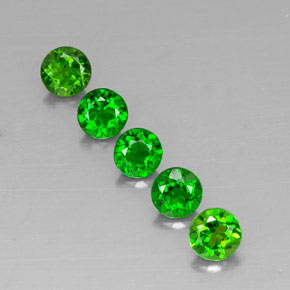 Achetez naturel ct vert diopside de chrome gems, coupe roude, en provenance russie chez gemselect. en stock, livraison internationale!
