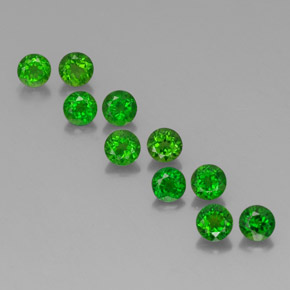 Achetez naturel ct Vert Diopside Chrome gems, Coupe roude, En provenance Russie chez GemSelect. En stock, livraison internationale!