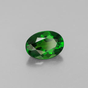 Diopside Chrome Vert naturelle Coupe ovale, 0.86 ct, VS