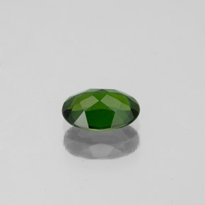 Diopside de chrome vert naturelle coupe ovale, 0,75 ct, VS