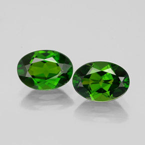 Achetez naturel ct vert diopside de chrome gems, coupe ovale, en provenance russie chez gemselect. en stock, livraison internationale!