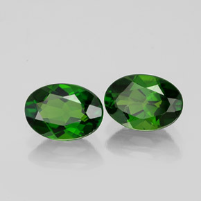 Achetez naturel ct vert diopside de chrome gems, coupe ovale, en provenance russie chez gemselect. en stock, livraison internationale!