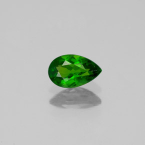 Diopside de chrome vert naturelle en forme de poire, 0,41 ct, VS