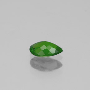 Diopside de chrome vert naturelle en forme de poire, 0,41 ct, VS
