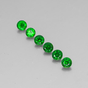 Achetez naturel ct Vert Diopside Chrome gems, Coupe roude, En provenance Russie chez GemSelect. En stock, livraison internationale!