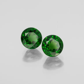 Achetez naturel ct vert diopside de chrome gems, coupe roude, en provenance russie chez gemselect. en stock, livraison internationale!