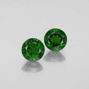 Achetez naturel ct vert diopside de chrome gems, coupe roude, en provenance russie chez gemselect. en stock, livraison internationale!