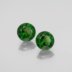 Achetez naturel ct vert diopside de chrome gems, coupe roude, en provenance russie chez gemselect. en stock, livraison internationale!