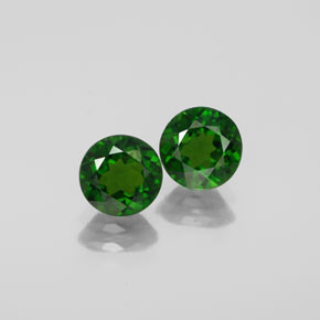 Achetez naturel ct vert diopside de chrome gems, coupe roude, en provenance russie chez gemselect. en stock, livraison internationale!