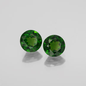 Achetez naturel ct vert diopside de chrome gems, coupe roude, en provenance russie chez gemselect. en stock, livraison internationale!