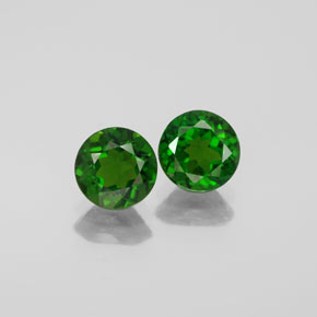 Achetez naturel ct vert diopside de chrome gems, coupe roude, en provenance russie chez gemselect. en stock, livraison internationale!