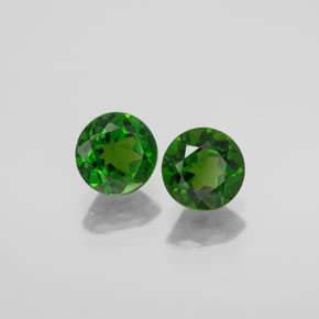Achetez naturel ct vert diopside de chrome gems, coupe roude, en provenance russie chez gemselect. en stock, livraison internationale!