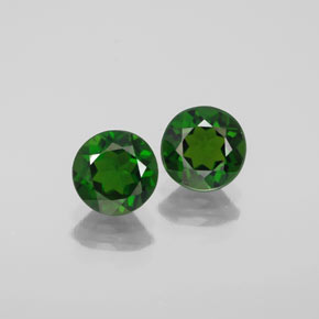 Achetez naturel ct vert diopside de chrome gems, coupe roude, en provenance russie chez gemselect. en stock, livraison internationale!