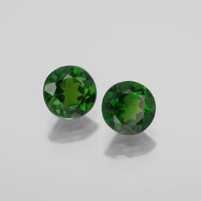 Achetez naturel ct vert diopside de chrome gems, coupe roude, en provenance russie chez gemselect. en stock, livraison internationale!