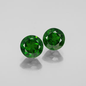 Achetez naturel ct vert diopside de chrome gems, coupe roude, en provenance russie chez gemselect. en stock, livraison internationale!