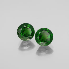 Achetez naturel ct vert diopside de chrome gems, coupe roude, en provenance russie chez gemselect. en stock, livraison internationale!