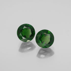 Achetez naturel ct vert diopside de chrome gems, coupe roude, en provenance russie chez gemselect. en stock, livraison internationale!