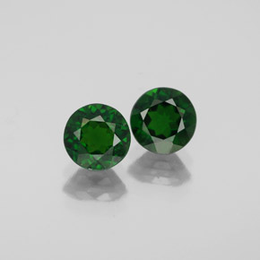 Achetez naturel ct vert diopside de chrome gems, coupe roude, en provenance russie chez gemselect. en stock, livraison internationale!