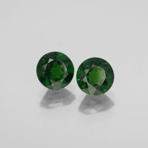 Achetez naturel ct vert diopside de chrome gems, coupe roude, en provenance russie chez gemselect. en stock, livraison internationale!