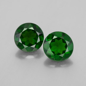 Achetez naturel ct vert diopside de chrome gems, coupe roude, en provenance russie chez gemselect. en stock, livraison internationale!