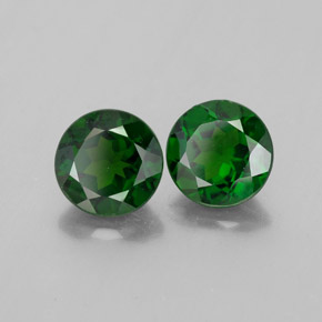 Achetez naturel ct vert diopside de chrome gems, coupe roude, en provenance russie chez gemselect. en stock, livraison internationale!
