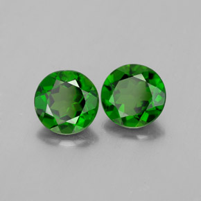 Achetez naturel ct vert diopside de chrome gems, coupe roude, en provenance russie chez gemselect. en stock, livraison internationale!