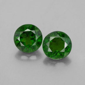 Achetez naturel ct vert diopside de chrome gems, coupe roude, en provenance russie chez gemselect. en stock, livraison internationale!