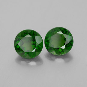 Achetez naturel ct vert diopside de chrome gems, coupe roude, en provenance russie chez gemselect. en stock, livraison internationale!