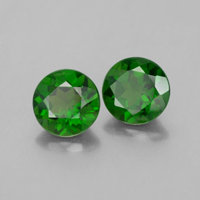 Achetez naturel ct vert diopside de chrome gems, coupe roude, en provenance russie chez gemselect. en stock, livraison internationale!