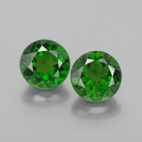 Achetez naturel ct vert diopside de chrome gems, coupe roude, en provenance russie chez gemselect. en stock, livraison internationale!