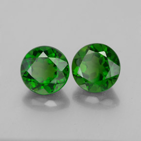 Achetez naturel ct vert diopside de chrome gems, coupe roude, en provenance russie chez gemselect. en stock, livraison internationale!