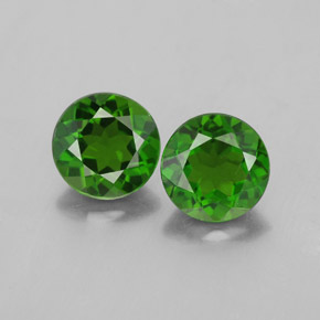 Achetez naturel ct vert diopside de chrome gems, coupe roude, en provenance russie chez gemselect. en stock, livraison internationale!