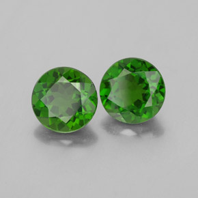 Achetez naturel ct vert diopside de chrome gems, coupe roude, en provenance russie chez gemselect. en stock, livraison internationale!
