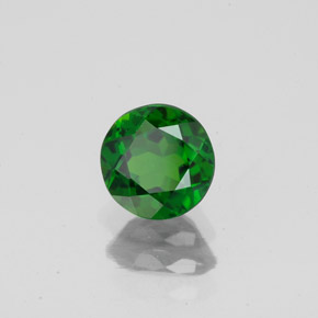 Diopside de chrome vert naturelle coupe roude, 0,85 ct, VS