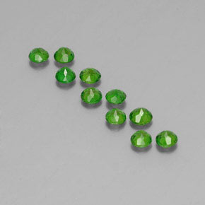 Achetez naturel ct vert diopside de chrome gems, coupe roude, en provenance russie chez gemselect. en stock, livraison internationale!