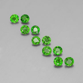 Achetez naturel ct vert diopside de chrome gems, coupe roude, en provenance russie chez gemselect. en stock, livraison internationale!