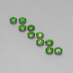 Achetez naturel ct vert diopside de chrome gems, coupe roude, en provenance russie chez gemselect. en stock, livraison internationale!