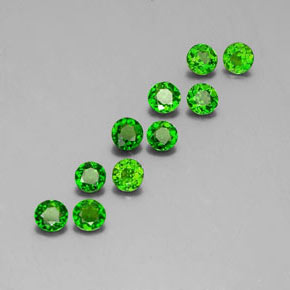Achetez naturel ct vert diopside de chrome gems, coupe roude, en provenance russie chez gemselect. en stock, livraison internationale!