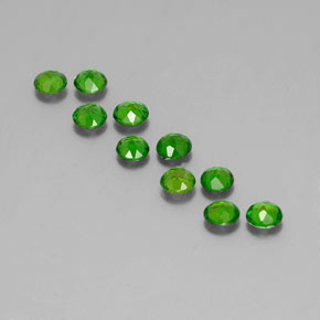 Achetez naturel ct vert diopside de chrome gems, coupe roude, en provenance russie chez gemselect. en stock, livraison internationale!