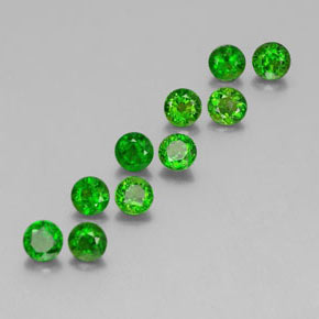 Achetez naturel ct Vert Diopside Chrome gems, Coupe roude, En provenance Russie chez GemSelect. En stock, livraison internationale!