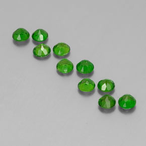 Achetez naturel ct Vert Diopside Chrome gems, Coupe roude, En provenance Russie chez GemSelect. En stock, livraison internationale!
