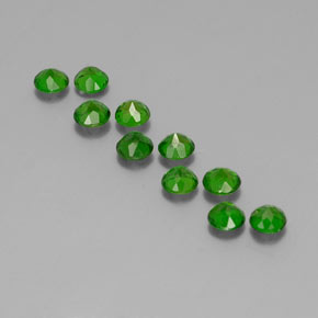 Achetez naturel ct Vert Diopside Chrome gems, Coupe roude, En provenance Russie chez GemSelect. En stock, livraison internationale!