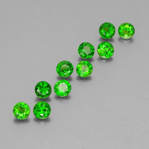 Achetez naturel ct vert diopside de chrome gems, coupe roude, en provenance russie chez gemselect. en stock, livraison internationale!