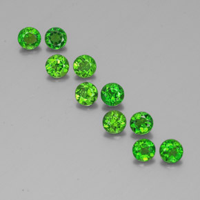 Achetez naturel ct Vert Diopside Chrome gems, Coupe roude, En provenance Russie chez GemSelect. En stock, livraison internationale!