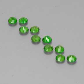 Achetez naturel ct Vert Diopside Chrome gems, Coupe roude, En provenance Russie chez GemSelect. En stock, livraison internationale!