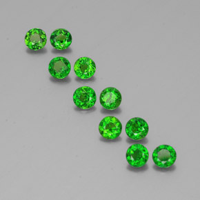 Achetez naturel ct vert diopside de chrome gems, coupe roude, en provenance russie chez gemselect. en stock, livraison internationale!