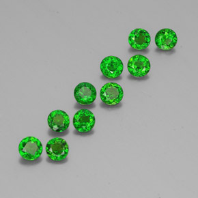Achetez naturel ct vert diopside de chrome gems, coupe roude, en provenance russie chez gemselect. en stock, livraison internationale!