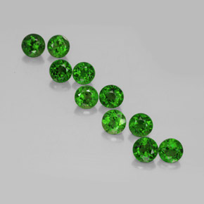 Achetez naturel ct vert diopside de chrome gems, coupe roude, en provenance russie chez gemselect. en stock, livraison internationale!