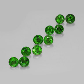 Achetez naturel ct vert diopside de chrome gems, coupe roude, en provenance russie chez gemselect. en stock, livraison internationale!
