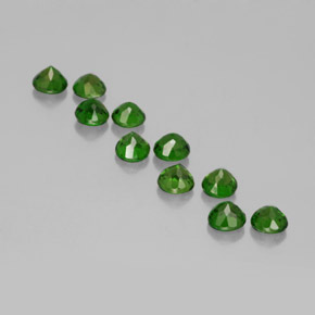 Achetez naturel ct vert diopside de chrome gems, coupe roude, en provenance russie chez gemselect. en stock, livraison internationale!